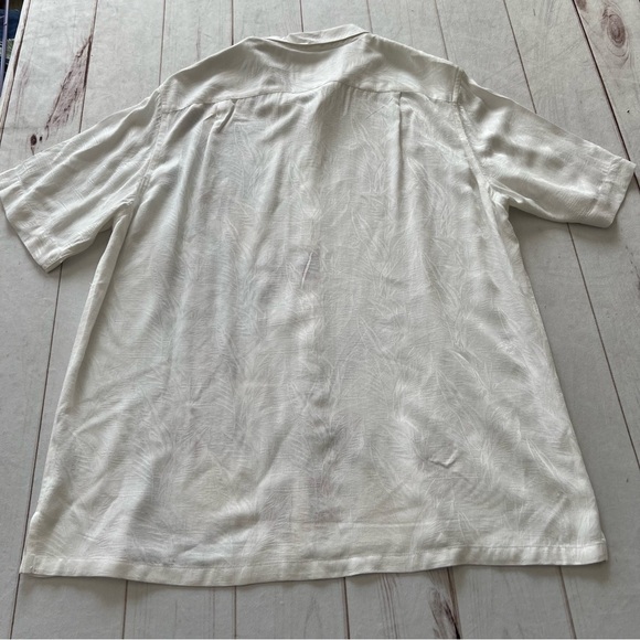 Tasso Elba Men’s White and Yellow Casual Button Down Shirt Floral Design Sz L - Picture 11 of 15